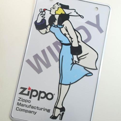 ウィンディ　ブリキ製プレート【ZIPPO】