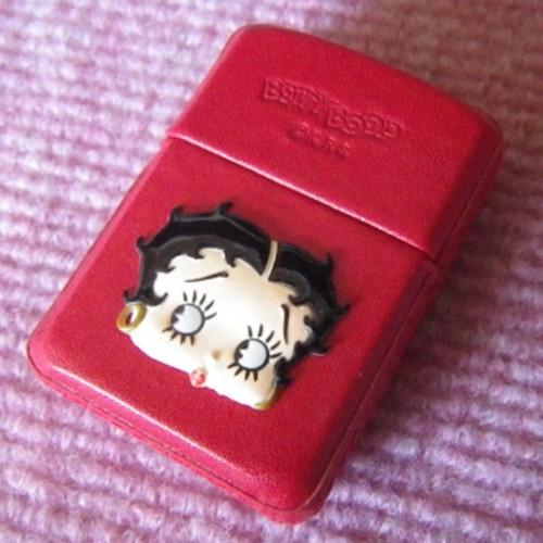 ベティー　革巻き（赤）【ZIPPO】