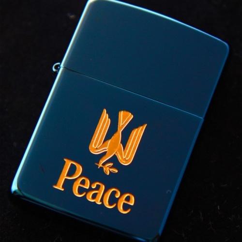 PEACE ブルーチタン【ZIPPO】