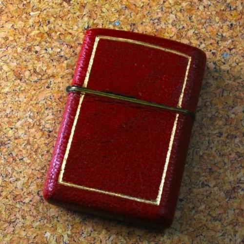 フルレザーラップ （赤モロッコ）【ZIPPO】