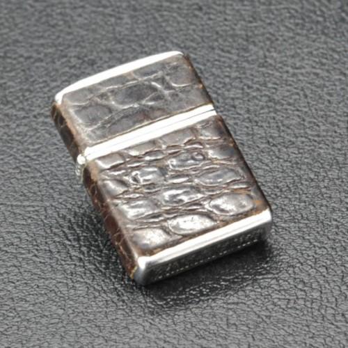 1953-1955　レザーラップ（鰐皮・茶色） 【ZIPPO】