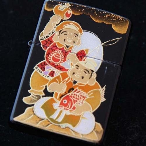 本金蒔絵　大黒天・恵比寿 【ZIPPO】