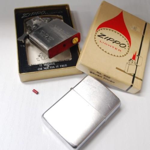 1966年製　プレーン　赤フェルト Ⅲ【ZIPPO】