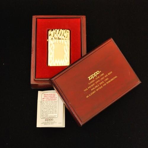 1980年製　ゴールデン・エレガンス　スリム【ZIPPO】