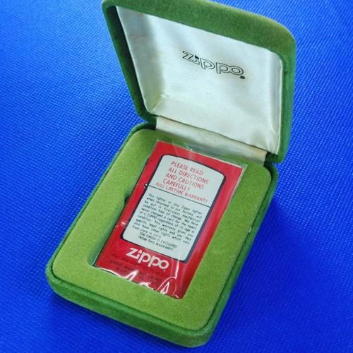 スターリング用　ベロア箱（緑）【ZIPPO】