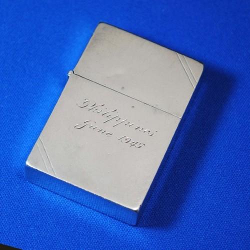 WWⅡ スターリング ３バレル・ケース　 1945年号＆ダイアゴナル・ライン入り 【ZIPPO】