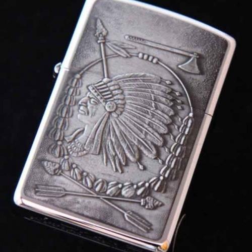 インディアン　メタル貼り A 【ZIPPO】