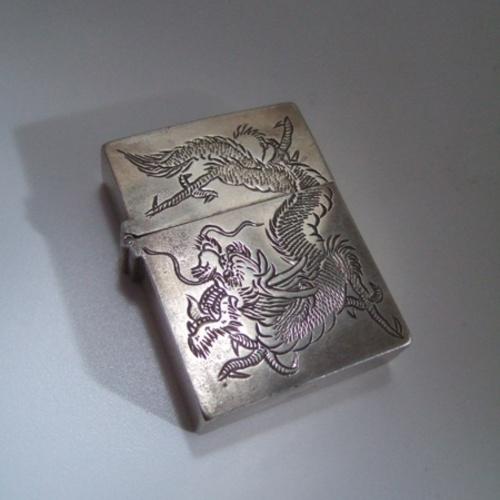 ブラック・クラッケル　ドラゴン　SILVER   【ZIPPO】