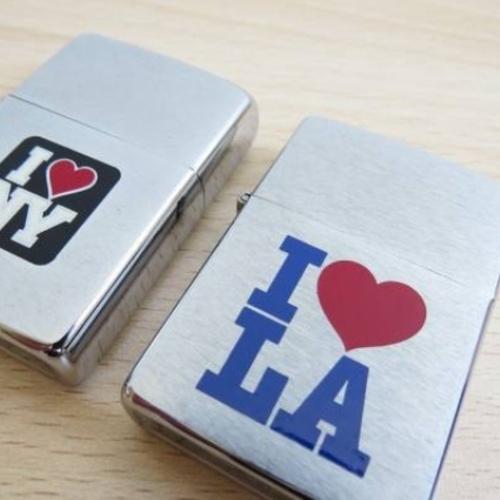 I LOVE  NY & LA  2個セット【ジッポー】