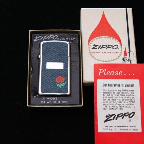 1975年製　デニムプリント　スリムモデル 【ZIPPO】