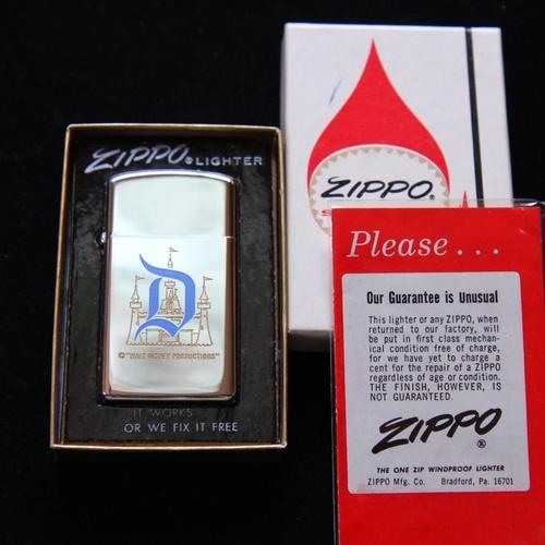 1971年製　ディズニー　Ｄ城　スリムモデル 【ZIPPO】