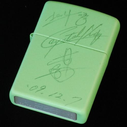 クリスタルキング　ムッシュ 吉崎　直筆サイン入り【ZIPPO】