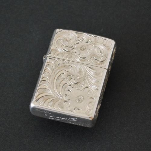 手彫りスターリング・シルバー 【ZIPPO】